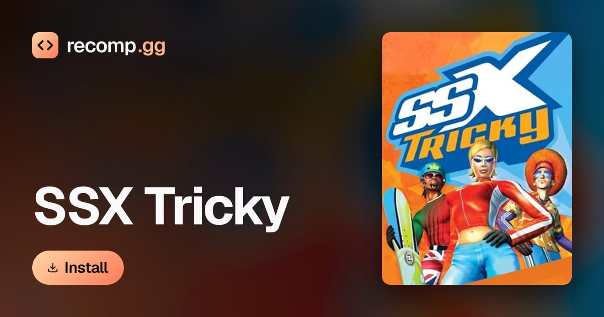 SSX Tricky: PC port, recompilation, decompilation · recomp.gg