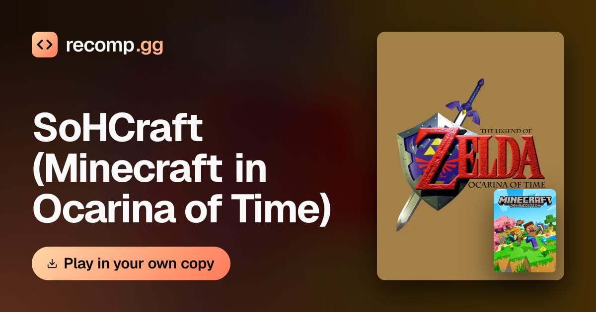 SoHCraft (Minecraft in Ocarina of Time): Minecraft: Java Edition in The ...